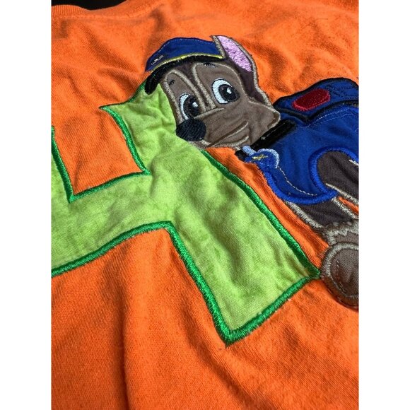 One of a Kind Paw Patrol 4th Birthday T Shirt Kids Small Orange Chase Embroider - Picture 6 of 11